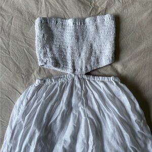 Faithfull the Brand strapless linen dress